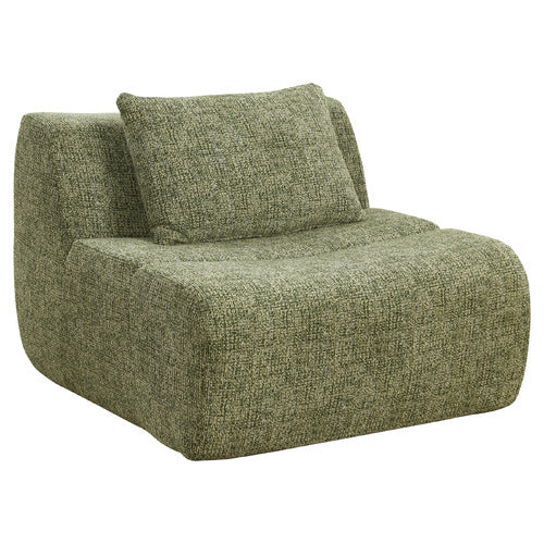 EVIE HOME CLAIRE LINEN ARMLESS LOUNGE CHAIR