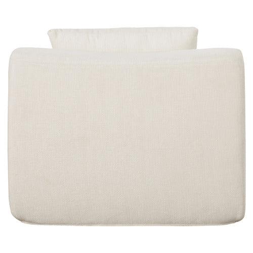 EVIE HOME CLAIRE LINEN ARMLESS LOUNGE CHAIR