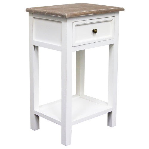 BOUQUET HOUSE CLASSIC BEDSIDE TABLE WITH 1 DRAWER