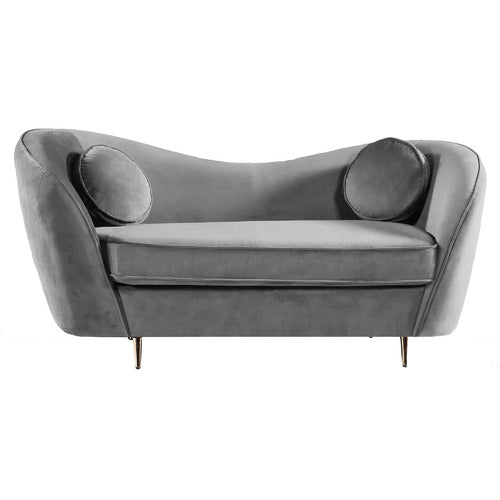 BY DESIGNS ARKISHA 2 SEATER VELVET SOFA