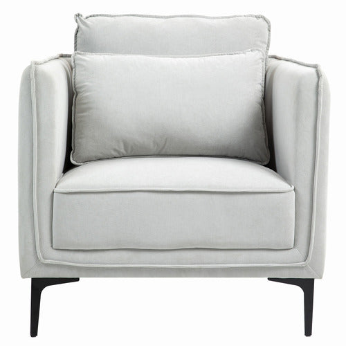 EVIE HOME CLAUDIA VELVET ARMCHAIR