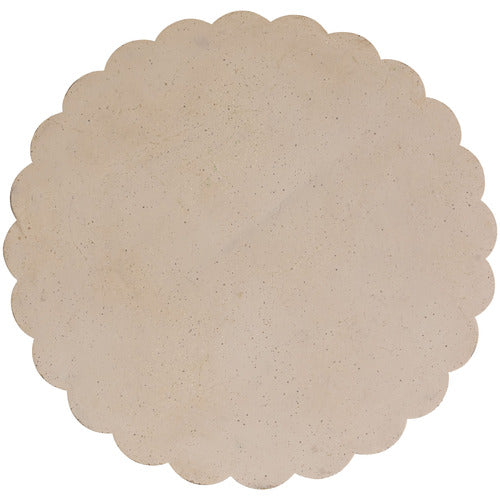 CLOVELLY TRAVERTINE-LOOK OUTDOOR COFFEE TABLE
