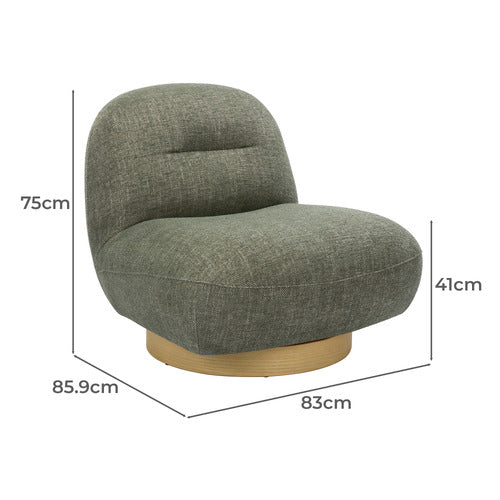 COBBLE SWIVEL ACCENT CHAIR