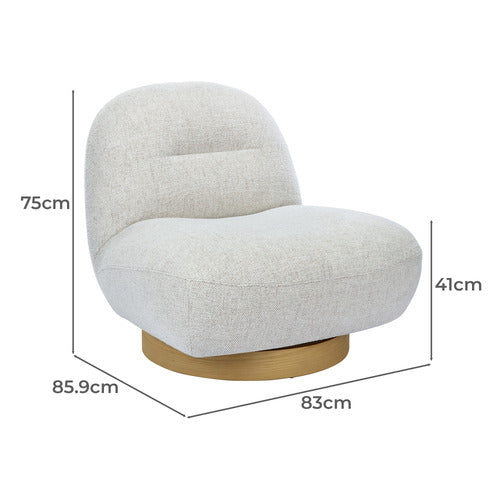 COBBLE SWIVEL ACCENT CHAIR