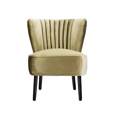 BROOKLYN AND BELLA COCO VELVET ACCENT CHAIR