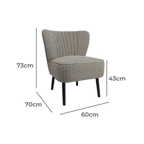 BROOKLYN AND BELLA COCO VELVET ACCENT CHAIR
