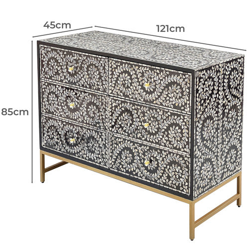 THE DECOR STORE COEN 6 DRAWER CHEST