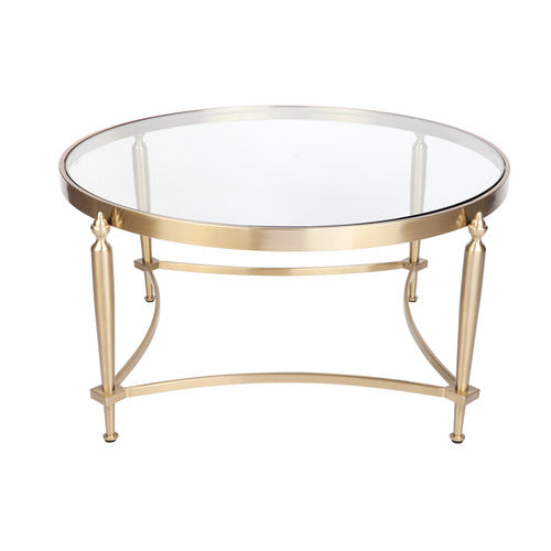 REXINGTON HOME CONSIDINE GLASS-TOP COFFEE TABLE