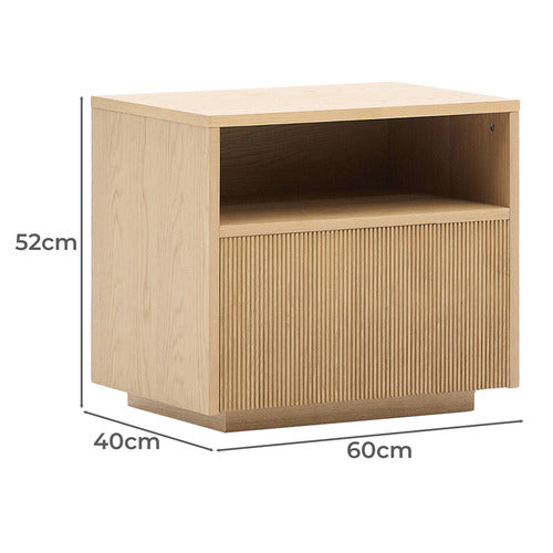 LINEA FURNITURE CORALINE BEDSIDE TABLE