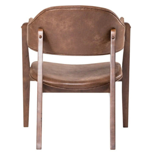 MIKASA FURNITURE CORDOVA FAUX LEATHER ARMCHAIRS (SET OF 2)