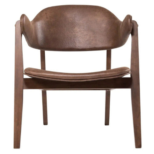 MIKASA FURNITURE CORDOVA FAUX LEATHER ARMCHAIRS (SET OF 2)