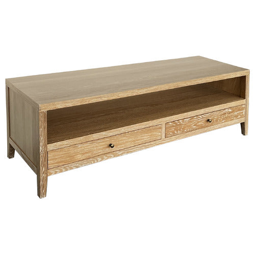 HAMILTON FURNITURE CORWIN OAK WOOD TV UNIT