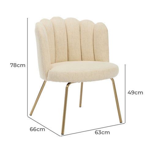 OSLO HOME CREAM HIKARI ACCENT CHAIR