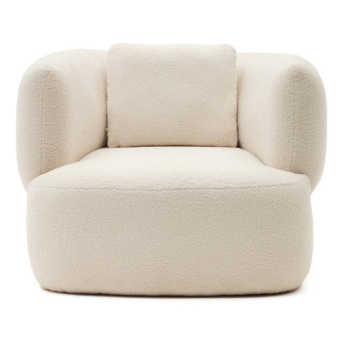 LINEA FURNITURE CREAM PENELOPE BOUCLE ARMCHAIR