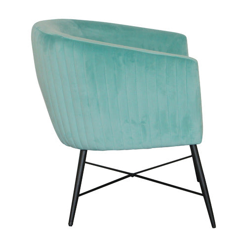 BY DESIGNS SHAYLAH VELVET ACCENT CHAIR