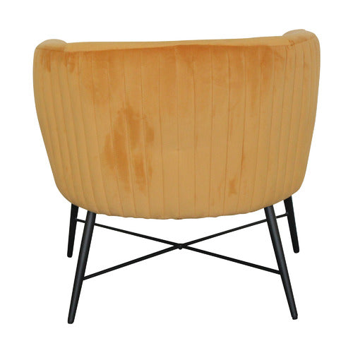 BY DESIGNS SHAYLAH VELVET ACCENT CHAIR