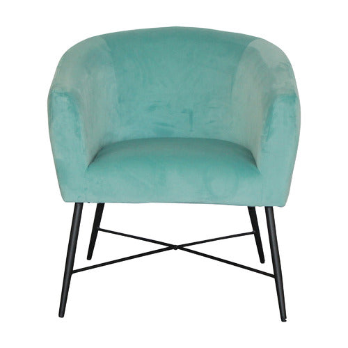 BY DESIGNS SHAYLAH VELVET ACCENT CHAIR