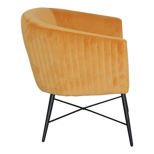 BY DESIGNS SHAYLAH VELVET ACCENT CHAIR