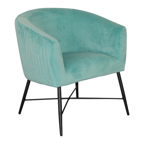 BY DESIGNS SHAYLAH VELVET ACCENT CHAIR
