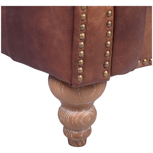 CHARTWELL HOME CRONUS CHESTERFIELD LEATHER ARMCHAIR