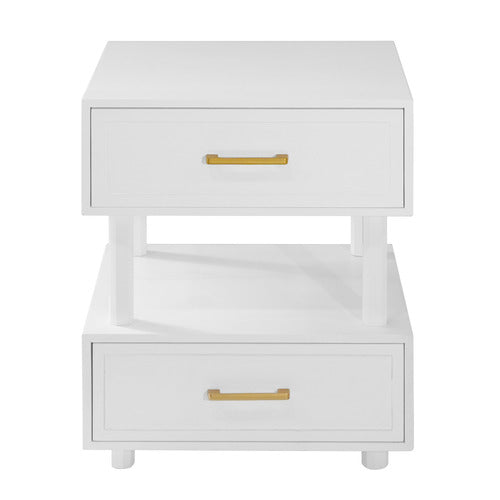 NORDIC STREET CROSSAN PINE WOOD BEDSIDE TABLE