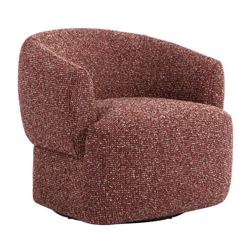 CUDDLE UPHOLSTERED SWIVEL ARMCHAIR