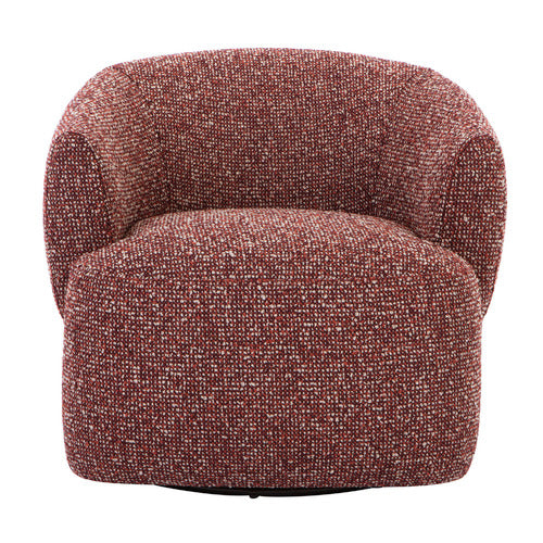 CUDDLE UPHOLSTERED SWIVEL ARMCHAIR