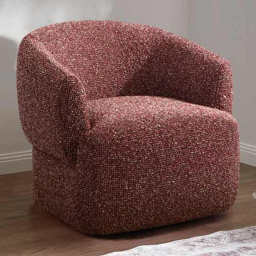 CUDDLE UPHOLSTERED SWIVEL ARMCHAIR