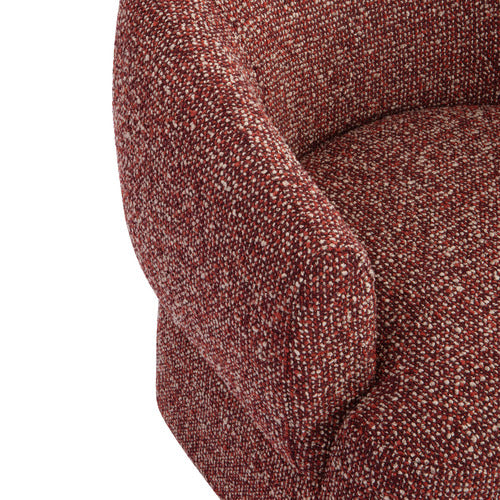 CUDDLE UPHOLSTERED SWIVEL ARMCHAIR