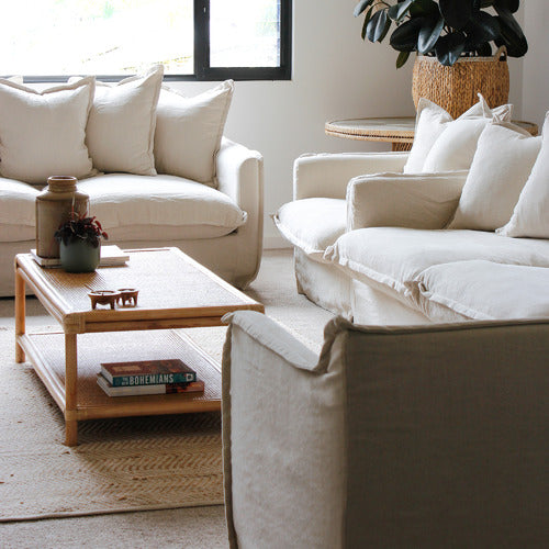 HYDE PARK HOME CUMULUS 2 SEATER SLIPCOVER SOFA