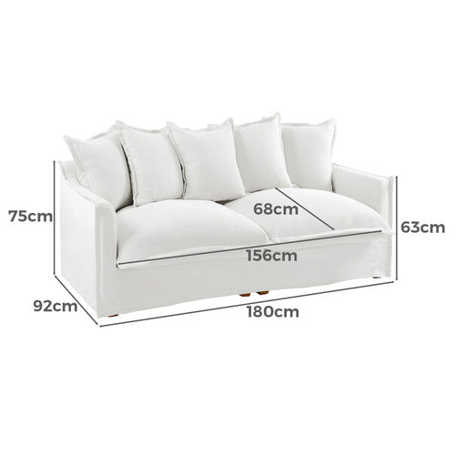 HYDE PARK HOME CUMULUS 2 SEATER SLIPCOVER SOFA