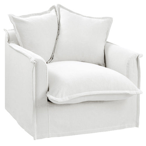 HYDE PARK HOME CUMULUS COTTON SLIPCOVER ARMCHAIR