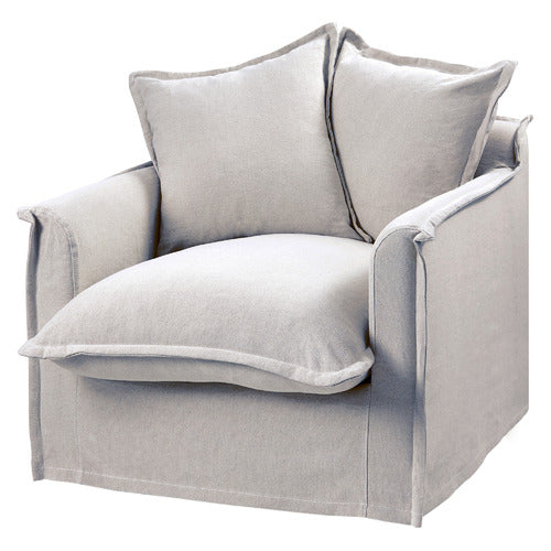 HYDE PARK HOME CUMULUS COTTON SLIPCOVER ARMCHAIR