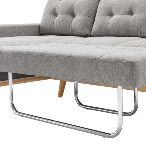 CORE LIVING CURTIS 3 SEATER DOUBLE SOFA BED WITH CHAISE