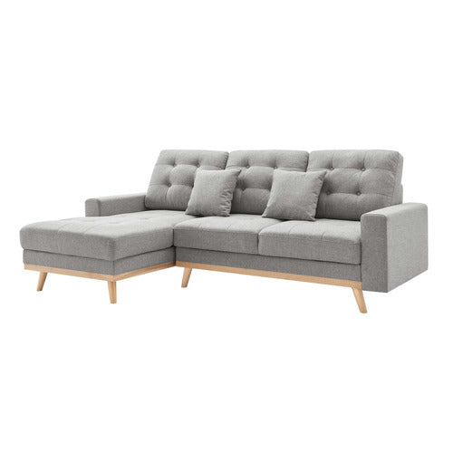 CORE LIVING CURTIS 3 SEATER DOUBLE SOFA BED WITH CHAISE