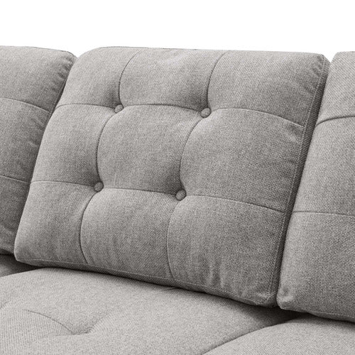 CORE LIVING CURTIS 3 SEATER DOUBLE SOFA BED WITH CHAISE