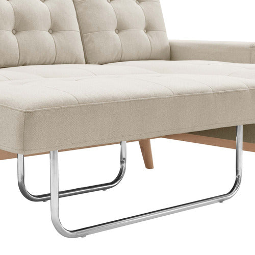 CORE LIVING CURTIS 3 SEATER DOUBLE SOFA BED WITH CHAISE