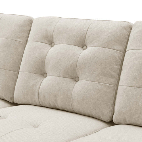 CORE LIVING CURTIS 3 SEATER DOUBLE SOFA BED WITH CHAISE