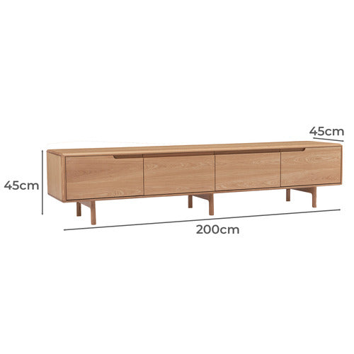 CORNER OFFICE DALE 4 DOOR TV UNIT