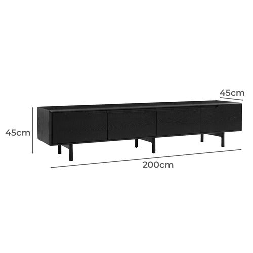 CORNER OFFICE DALE 4 DOOR TV UNIT