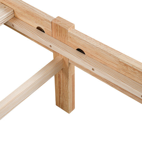EXPERT HOMEWARES DANA RUBBERWOOD BED FRAME WITH DRAWERS
