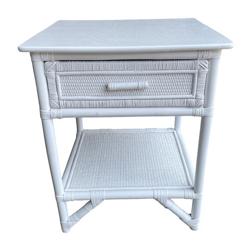 ZZZTIME MATTRESSES DANARA RATTAN BEDSIDE TABLE