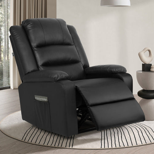 LIVING FUSION DANE FAUX LEATHER RECLINER ARMCHAIR