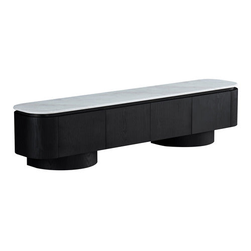 CORNER OFFICE ROAN MARBLE LOWLINE TV UNIT