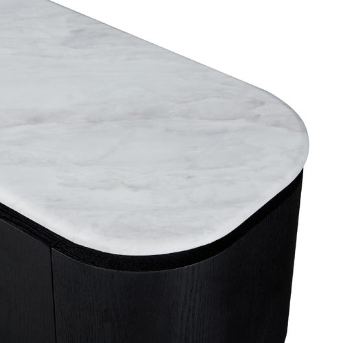 CORNER OFFICE ROAN MARBLE LOWLINE TV UNIT