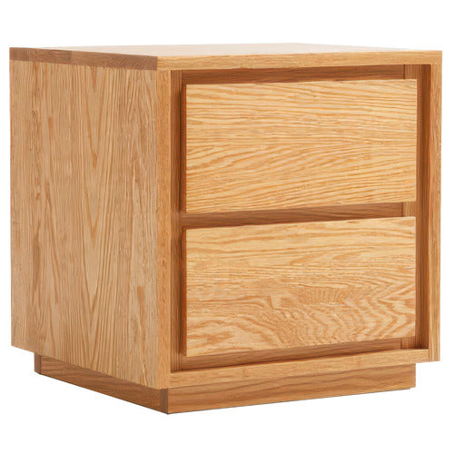 MODERN COLLECTIVE DANNIE AMERICAN OAK WOOD BEDSIDE TABLE