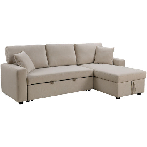 DARCY 3 SEATER SOFA BED WITH REVERSIBLE CHAISE