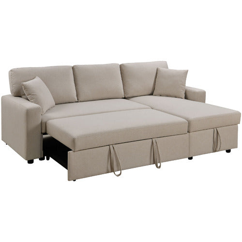 DARCY 3 SEATER SOFA BED WITH REVERSIBLE CHAISE