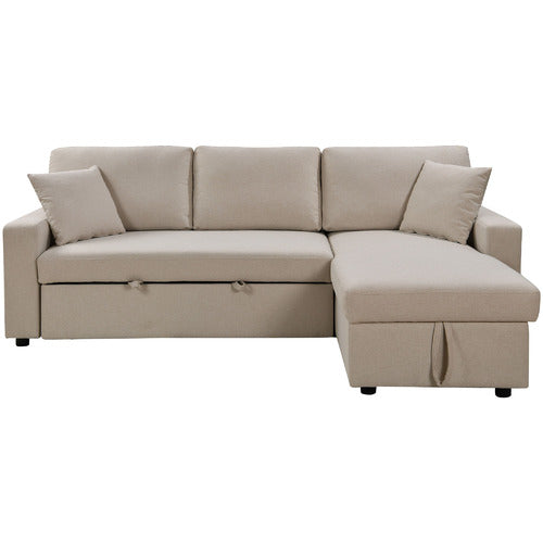 DARCY 3 SEATER SOFA BED WITH REVERSIBLE CHAISE