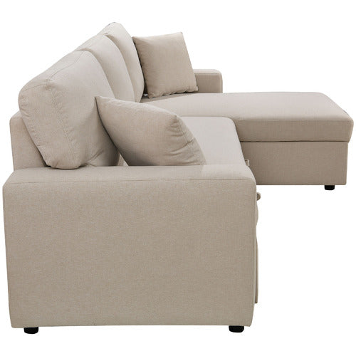 DARCY 3 SEATER SOFA BED WITH REVERSIBLE CHAISE